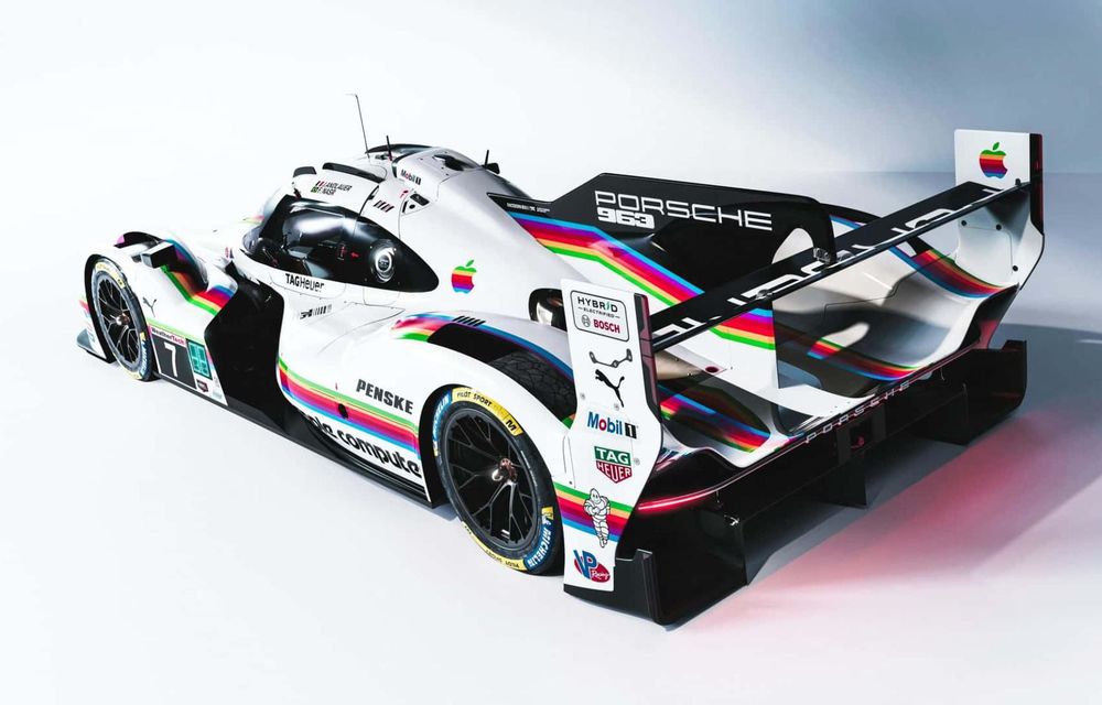 Porsche va concura la Laguna Seca cu o grafică specială dedicată Apple - Poza 4