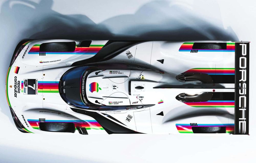 Porsche va concura la Laguna Seca cu o grafică specială dedicată Apple - Poza 5