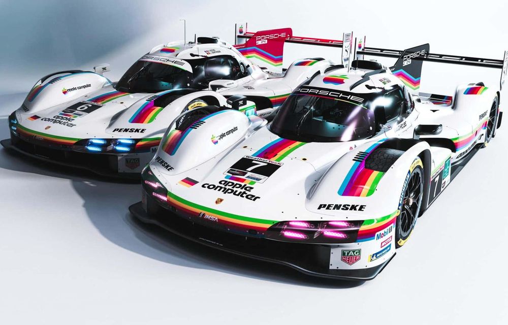 Porsche va concura la Laguna Seca cu o grafică specială dedicată Apple - Poza 7