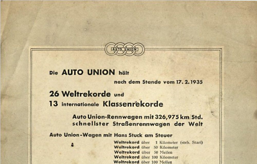 Audi readuce la viață o mașină care a stabilit un record de viteză în anii ’30 - Poza 14