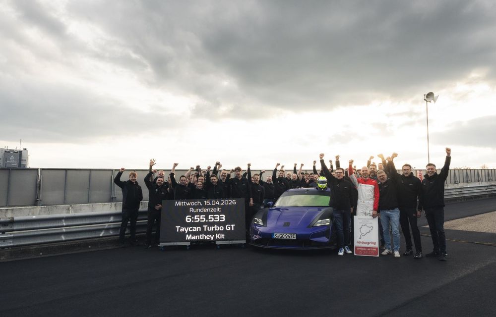Porsche Taycan Turbo GT Manthey, record pe Nurburgring - Poza 2