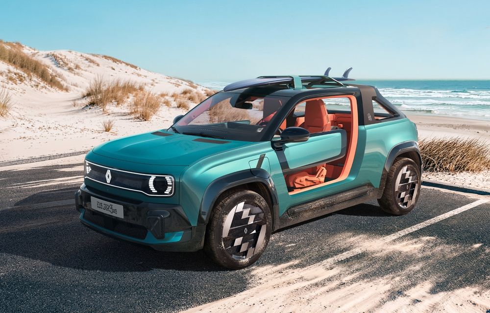 Noul Renault 4 JP4x4 Concept debutează la Roland-Garros: gândit special pentru plajă - Poza 1