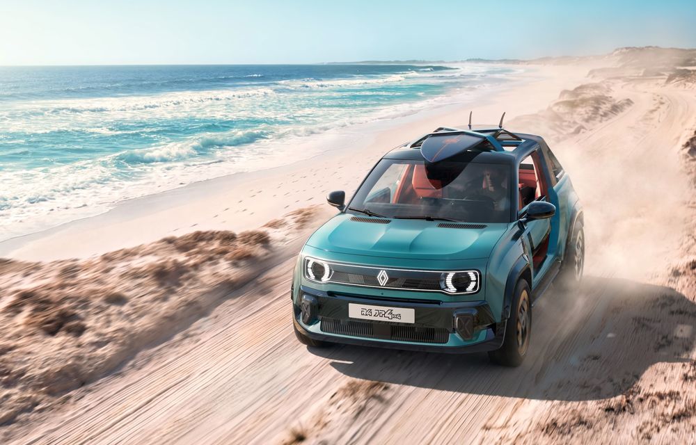 Noul Renault 4 JP4x4 Concept debutează la Roland-Garros: gândit special pentru plajă - Poza 2