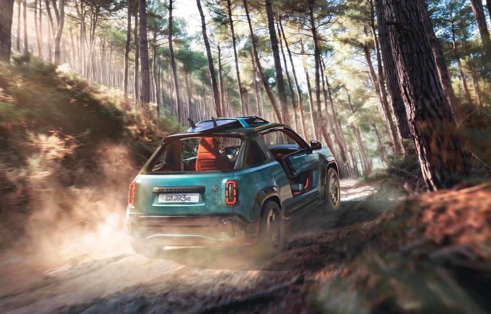 Noul Renault 4 JP4x4 Concept debutează la Roland-Garros: gândit special pentru plajă - Poza 4