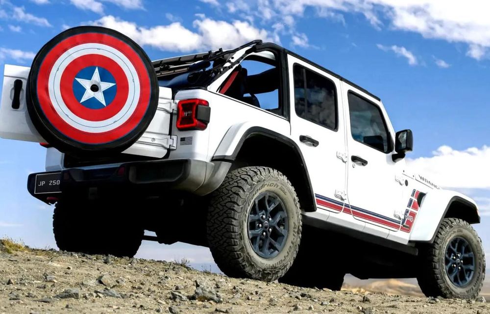 Jeep Wrangler America250: ediție specială inspirată de Captain America - Poza 1 Jeep Wrangler America250: ediție specială inspirată de Captain America - Poza 1