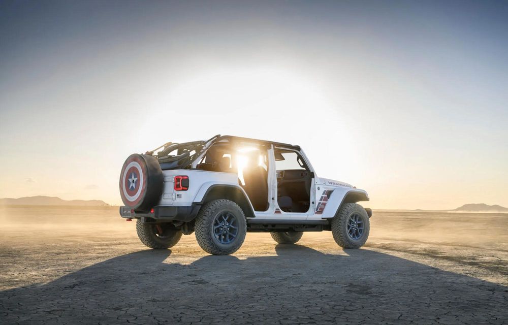 Jeep Wrangler America250: ediție specială inspirată de Captain America - Poza 3 Jeep Wrangler America250: ediție specială inspirată de Captain America - Poza 3