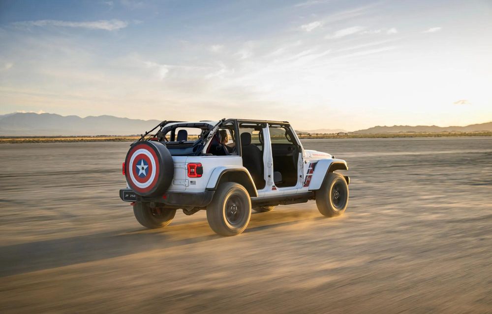 Jeep Wrangler America250: ediție specială inspirată de Captain America - Poza 5 Jeep Wrangler America250: ediție specială inspirată de Captain America - Poza 5
