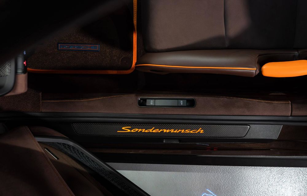 Porsche dezvăluie un nou 911 GT3 RS Sonderwunsch cu fibră de carbon maro - Poza 6