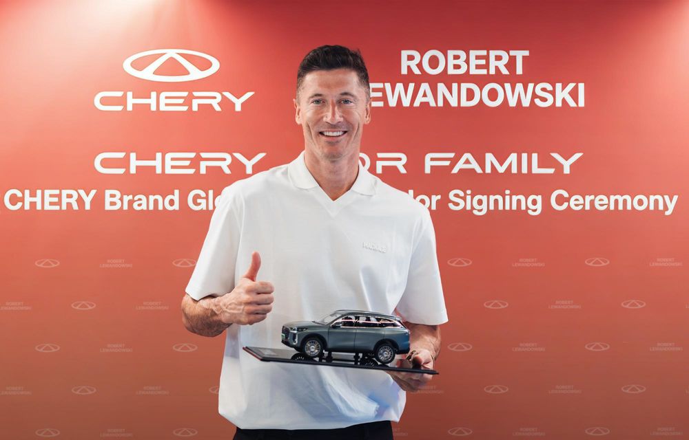 Robert Lewandowski devine ambasador global Chery - Poza 3 Robert Lewandowski devine ambasador global Chery - Poza 3