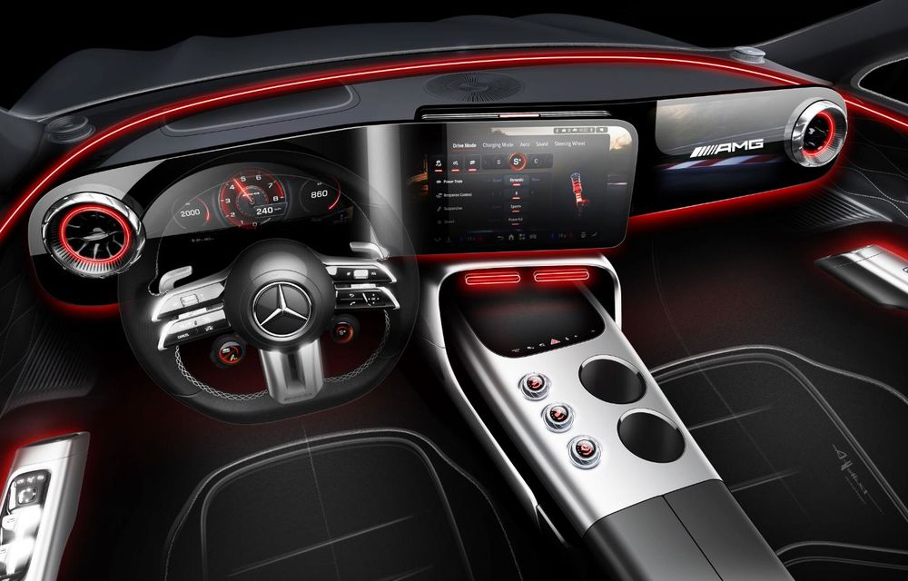 Noul Mercedes-AMG GT 4-Door Coupe: model electric cu 1170 CP - Poza 28