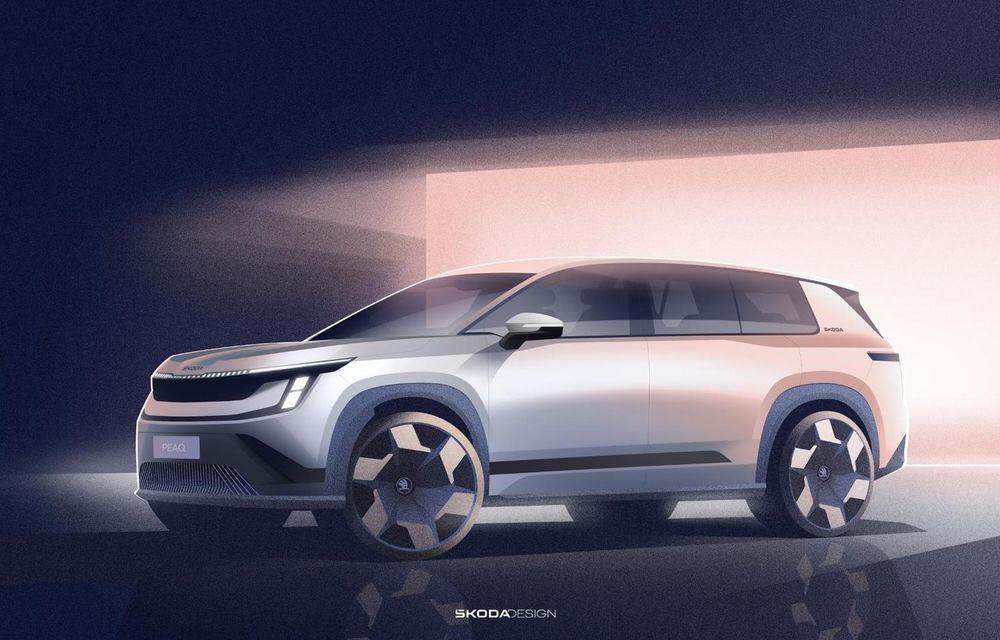 Primele schițe cu noua Skoda Peaq: data lansării, confirmată - Poza 1