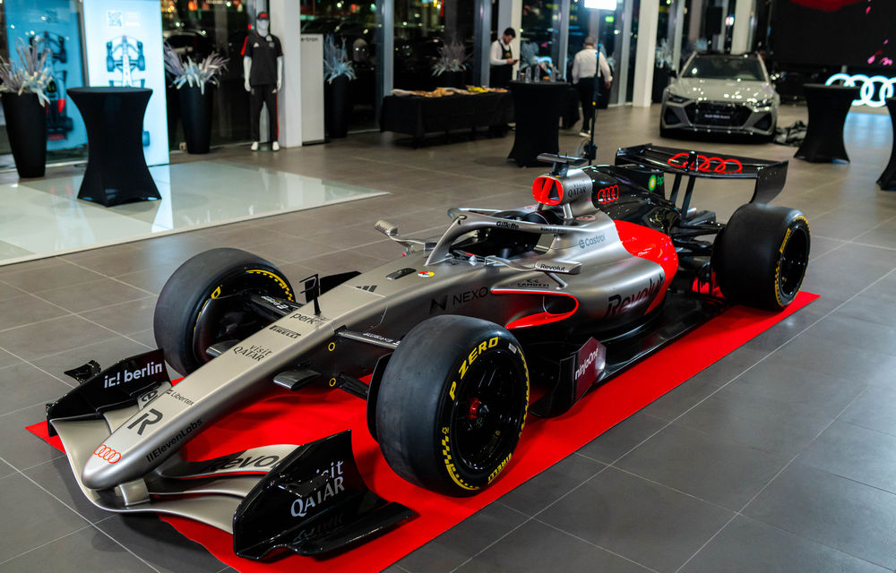 Monopostul Audi de Formula 1, expus în România - Poza 1 Monopostul Audi de Formula 1, expus în România - Poza 1
