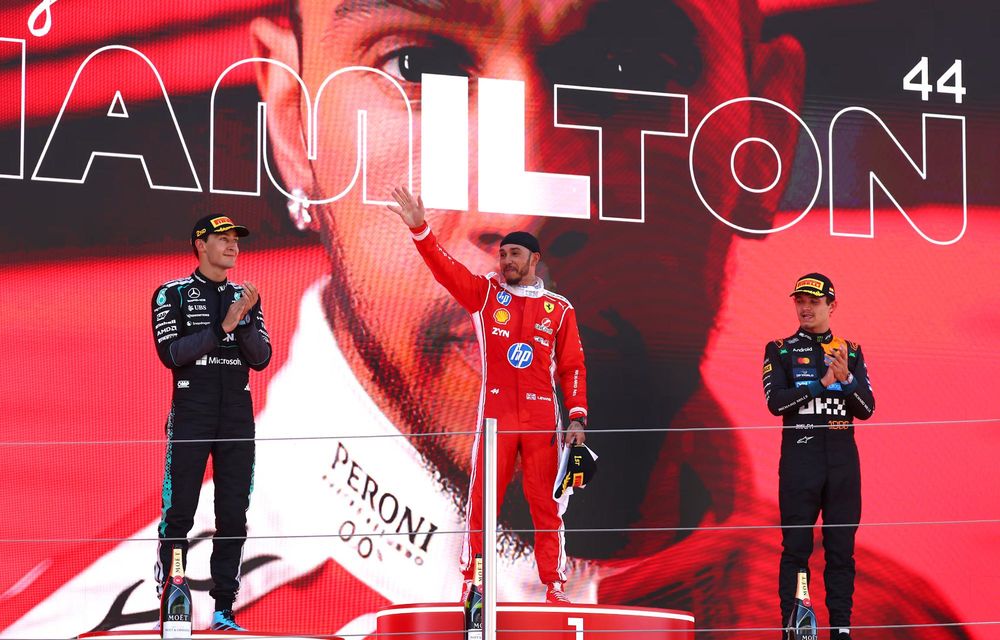 F1 Barcelona: Lewis Hamilton, prima victorie pentru Ferrari. Abandon pentru Kimi Antonelli - Poza 5 F1 Barcelona: Lewis Hamilton, prima victorie pentru Ferrari. Abandon pentru Kimi Antonelli - Poza 5