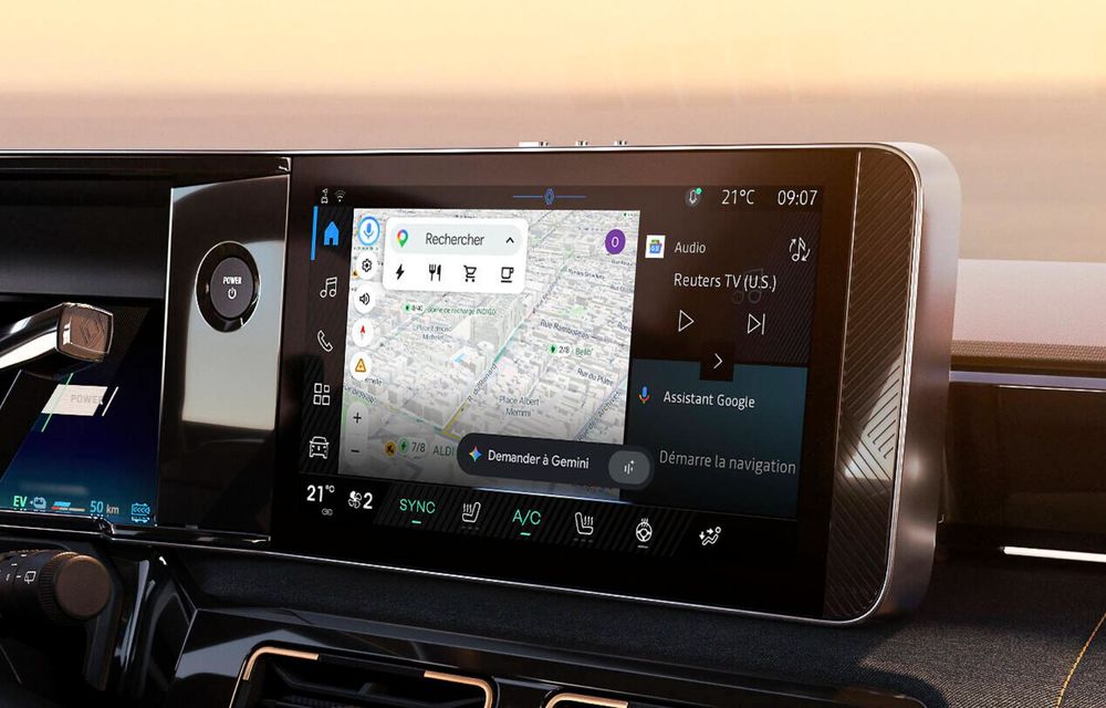 Renault introduce asistentul Gemini AI pentru OpenR Link cu Google integrat - Poza 2