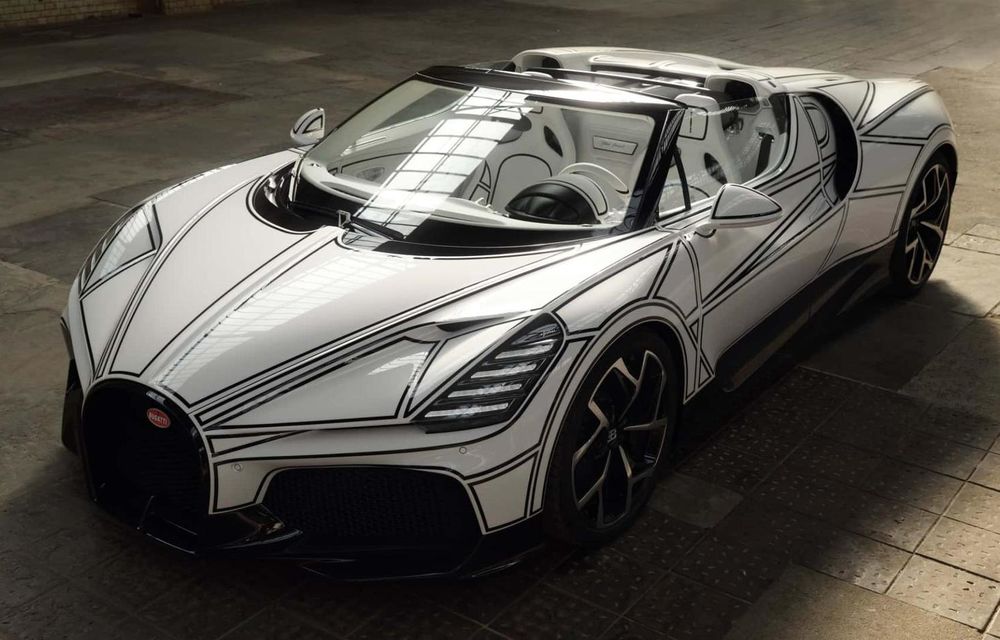Bugatti W16 Mistral Blanc Éternel: ediție unicat decorată cu porțelan - Poza 1 Bugatti W16 Mistral Blanc Éternel: ediție unicat decorată cu porțelan - Poza 1