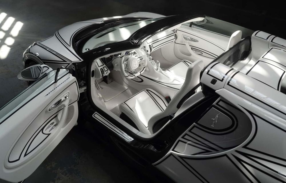 Bugatti W16 Mistral Blanc Éternel: ediție unicat decorată cu porțelan - Poza 7 Bugatti W16 Mistral Blanc Éternel: ediție unicat decorată cu porțelan - Poza 7