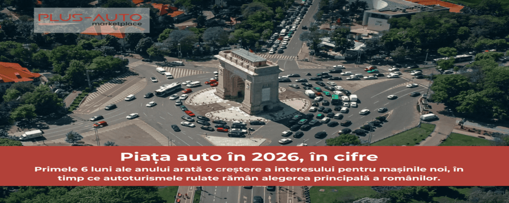 (P) Cum s-a schimbat piața auto din România în primele 6 luni din 2026: date Plus-Auto.ro - Poza 1 (P) Cum s-a schimbat piața auto din România în primele 6 luni din 2026: date Plus-Auto.ro - Poza 1