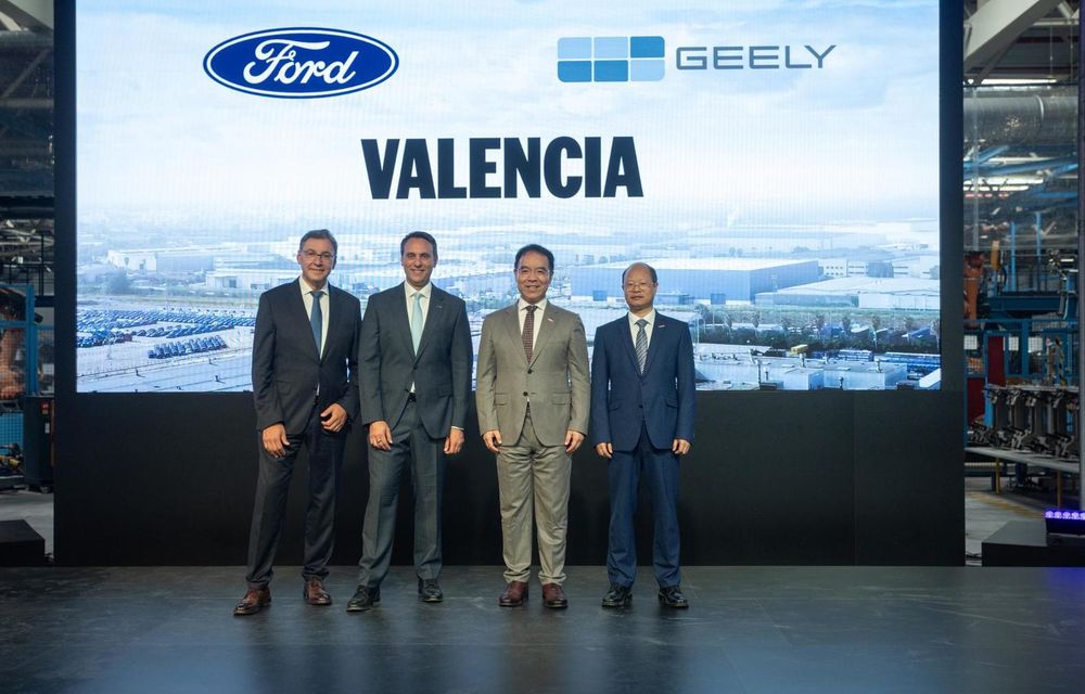 Ford și Geely, acord nou pentru producția de modele electrificate în Spania - Poza 1 Ford și Geely, acord nou pentru producția de modele electrificate în Spania - Poza 1