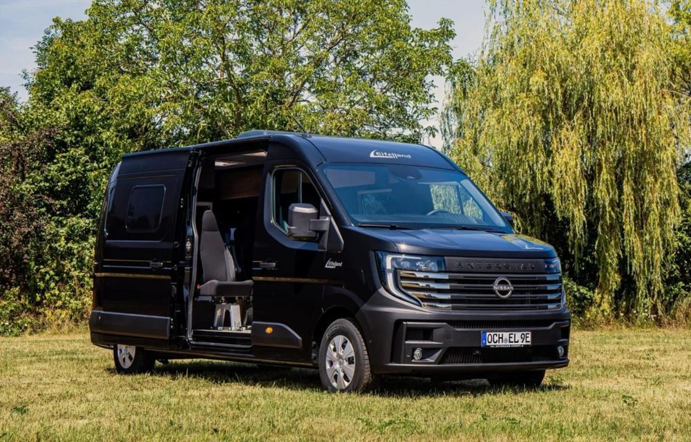 Noul Nissan Interstar-e, transformat într-un camper electric: autonomie de 410 km - Poza 2 Noul Nissan Interstar-e, transformat într-un camper electric: autonomie de 410 km - Poza 2