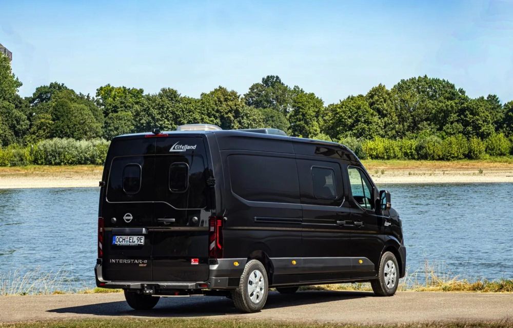 Noul Nissan Interstar-e, transformat într-un camper electric: autonomie de 410 km - Poza 4 Noul Nissan Interstar-e, transformat într-un camper electric: autonomie de 410 km - Poza 4