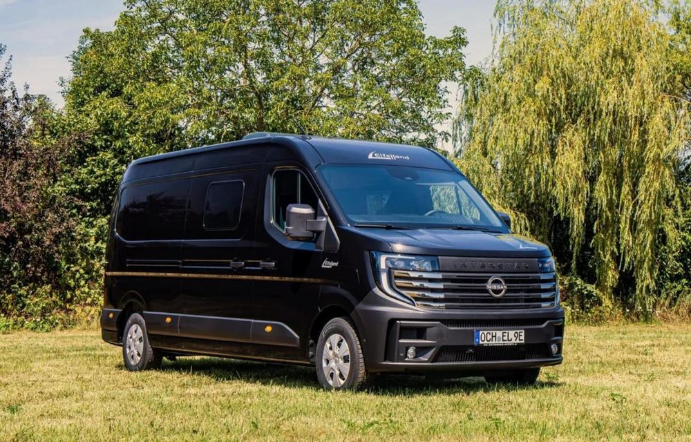 Noul Nissan Interstar-e, transformat într-un camper electric: autonomie de 410 km - Poza 1 Noul Nissan Interstar-e, transformat într-un camper electric: autonomie de 410 km - Poza 1
