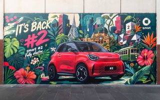 Noul Smart #2: exterior dezvăluit prin picturi murale Noul Smart #2: exterior dezvăluit prin picturi murale