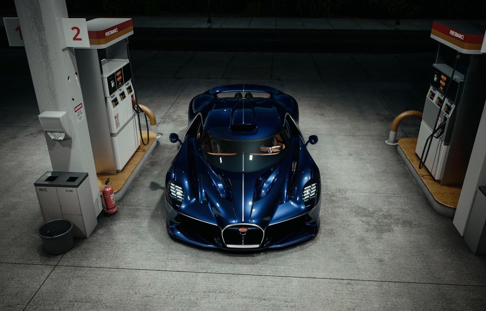 Noul Bugatti Destrier: exemplar unicat cu motor W16 și 1.600 CP - Poza 3 Noul Bugatti Destrier: exemplar unicat cu motor W16 și 1.600 CP - Poza 3