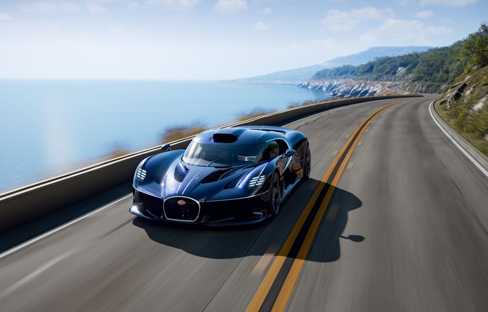 Noul Bugatti Destrier: exemplar unicat cu motor W16 și 1.600 CP - Poza 2 Noul Bugatti Destrier: exemplar unicat cu motor W16 și 1.600 CP - Poza 2