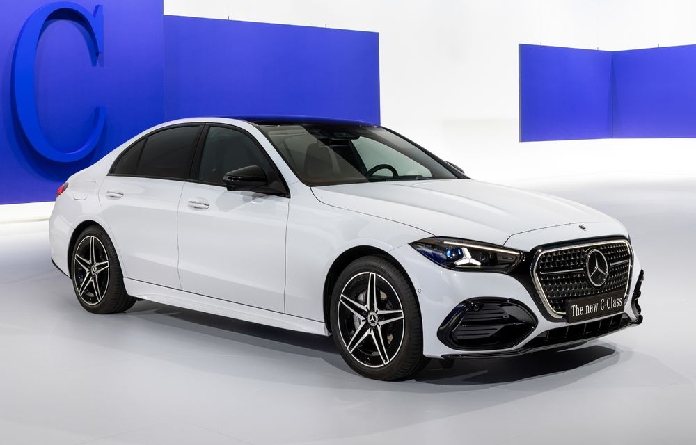 Noul Mercedes-Benz Clasa C facelift: motorizări electrificate și design revizuit - Poza 1 Noul Mercedes-Benz Clasa C facelift: motorizări electrificate și design revizuit - Poza 1