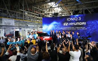 Hyundai Ioniq 3 a intrat pe linia de asamblare a uzinei din Turcia