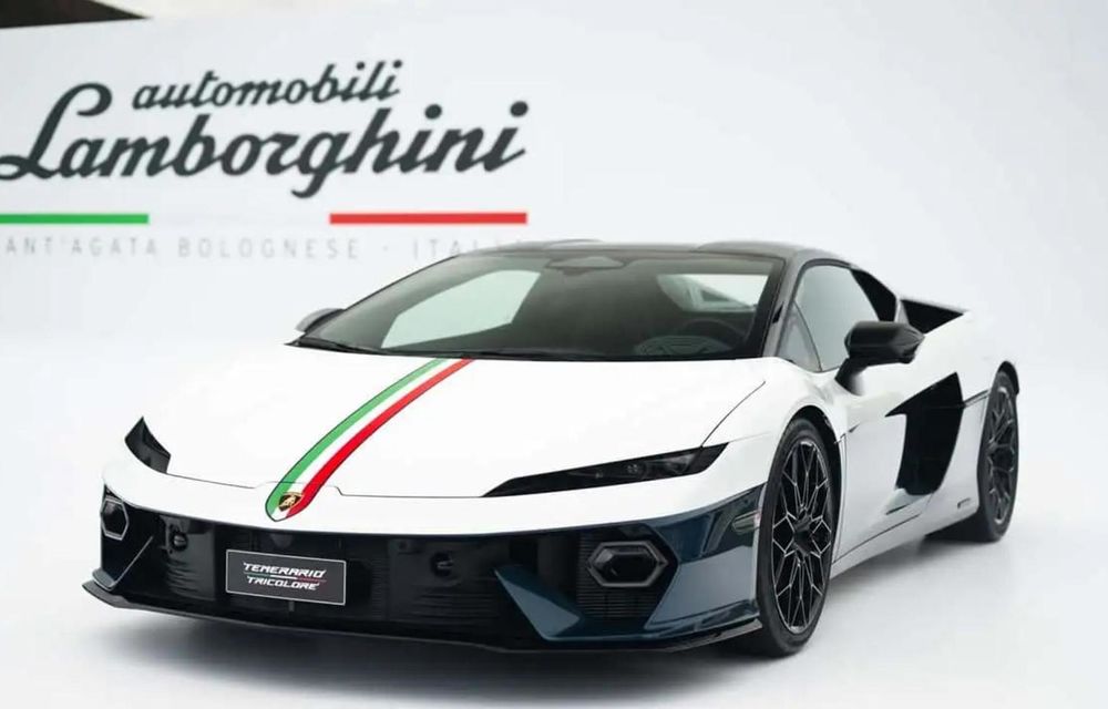 Lamborghini prezintă Temerario Tricolore, un omagiu adus măiestriei italiene - Poza 1