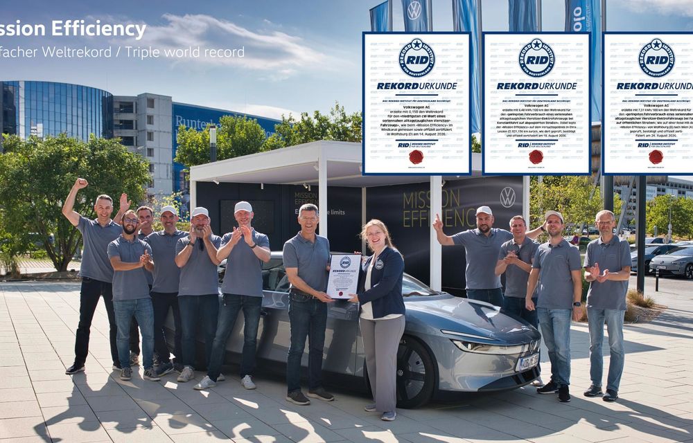 Volkswagen prezintă cea mai eficientă mașină electrică: 3 recorduri mondiale stabilite - Poza 39