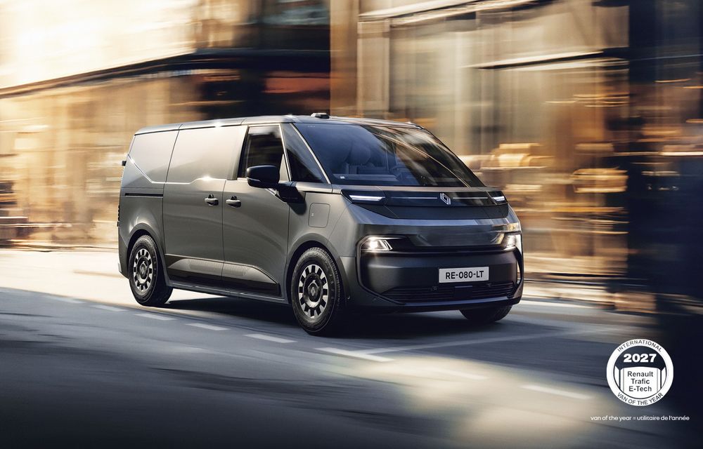 Noul Renault Trafic E-Tech este Utilitara Anului 2027 - Poza 1 Noul Renault Trafic E-Tech este Utilitara Anului 2027 - Poza 1