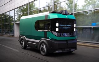 Stellantis prezintă o „cutie pe roți”: concept al unui vehicul utilitar autonom