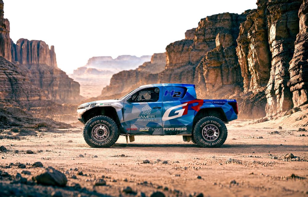 Toyota va concura la raliul Dakar 2027 cu o mașină alimentată cu hidrogen - Poza 2 Toyota va concura la raliul Dakar 2027 cu o mașină alimentată cu hidrogen - Poza 2
