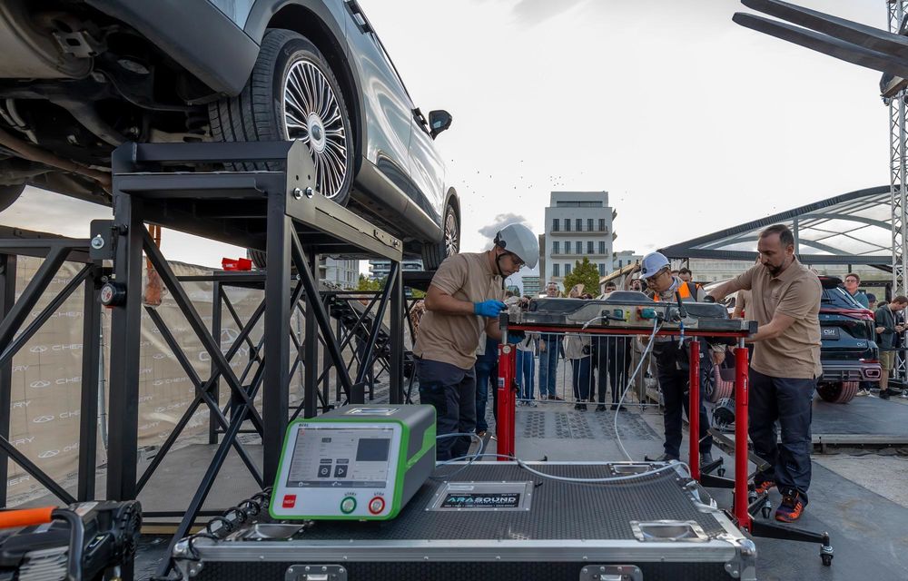 REPORTAJ: Chery Safety Challenge a ajuns în România. Bateria lui Tiggo 9, scufundată 24 de ore în apă sărată - Poza 19 REPORTAJ: Chery Safety Challenge a ajuns în România. Bateria lui Tiggo 9, scufundată 24 de ore în apă sărată - Poza 19