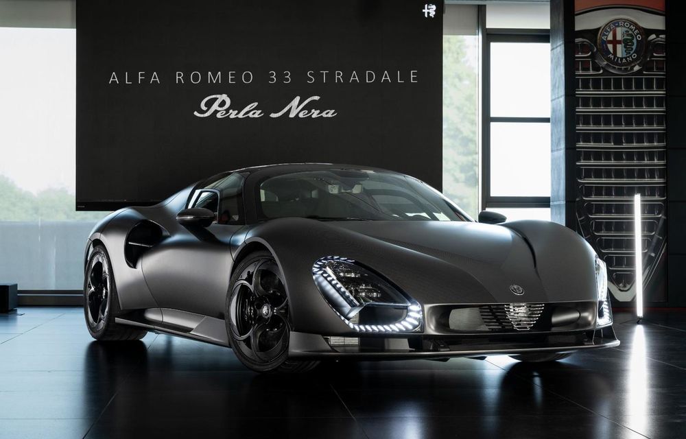 Alfa Romeo 33 Stradale Perla Nera: exemplar unicat vopsit în negru - Poza 1 Alfa Romeo 33 Stradale Perla Nera: exemplar unicat vopsit în negru - Poza 1
