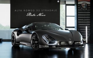 Alfa Romeo 33 Stradale Perla Nera: exemplar unicat vopsit în negru