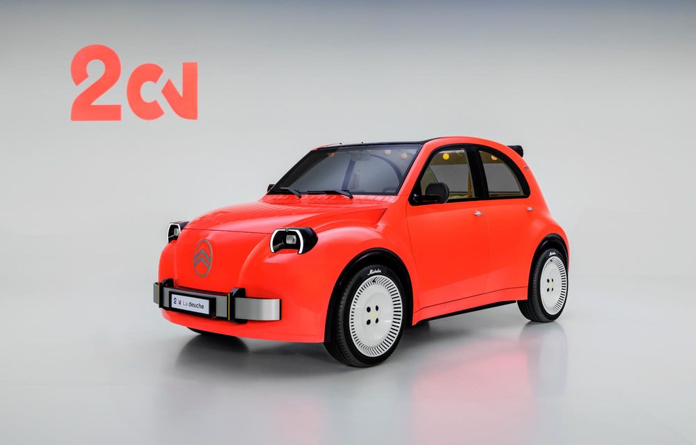 Citroen 2CV renaște sub formă de concept electric. Model de serie din 2028 - Poza 2 Citroen 2CV renaște sub formă de concept electric. Model de serie din 2028 - Poza 2
