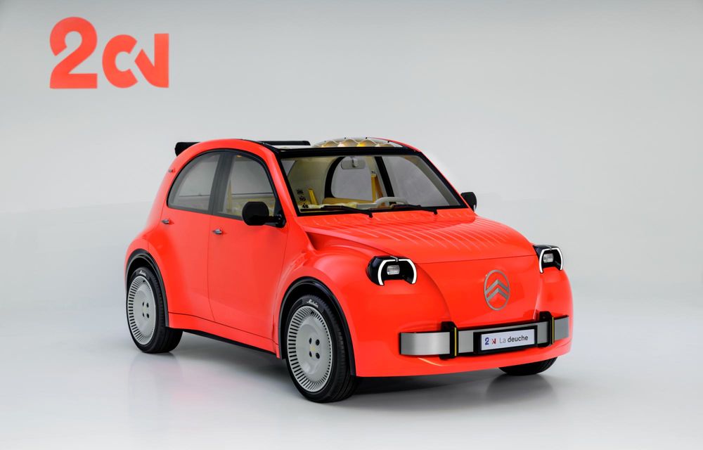 Citroen 2CV renaște sub formă de concept electric. Model de serie din 2028 - Poza 4 Citroen 2CV renaște sub formă de concept electric. Model de serie din 2028 - Poza 4