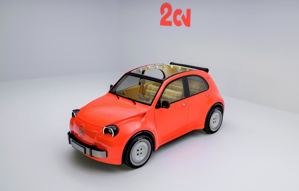 Citroen 2CV renaște sub formă de concept electric. Model de serie din 2028 - Poza 6 Citroen 2CV renaște sub formă de concept electric. Model de serie din 2028 - Poza 6