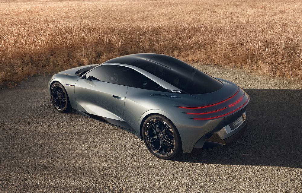 LIVE de la Paris: Peugeot RCZ Vision, dezvăluit: coupé sportiv electric cu 500 CP și baterie solid-state - Poza 2