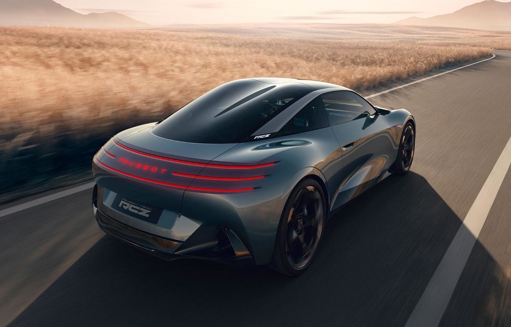 LIVE de la Paris: Peugeot RCZ Vision, dezvăluit: coupé sportiv electric cu 500 CP și baterie solid-state - Poza 11