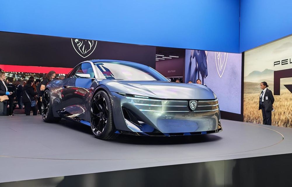 LIVE de la Paris: Peugeot RCZ Vision, dezvăluit: coupé sportiv electric cu 500 CP și baterie solid-state - Poza 1