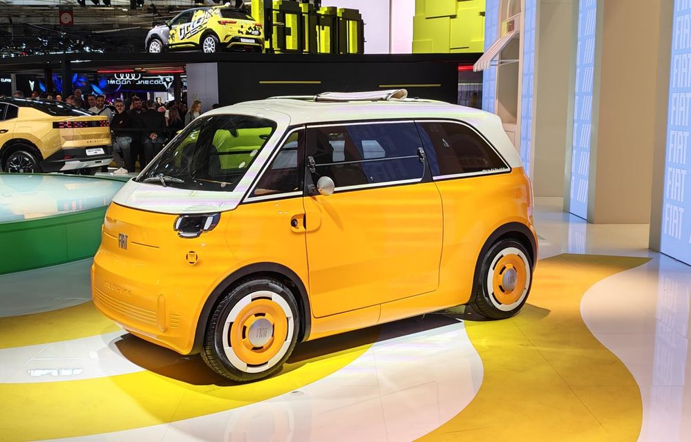 Live de la Paris: Fiat Multiplina, o mașină electrică de oraș cu patru locuri, inspirată de Topolino - Poza 3 Live de la Paris: Fiat Multiplina, o mașină electrică de oraș cu patru locuri, inspirată de Topolino - Poza 3
