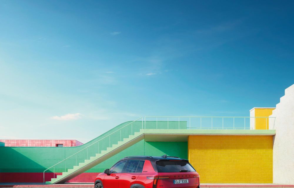 Noua Skoda Epiq Sportline: faruri LED Matrix și plafon negru în standard - Poza 2