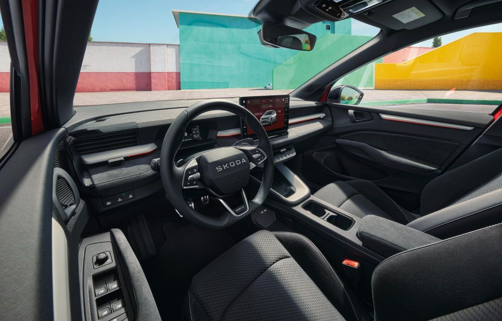 Noua Skoda Epiq Sportline: faruri LED Matrix și plafon negru în standard - Poza 10