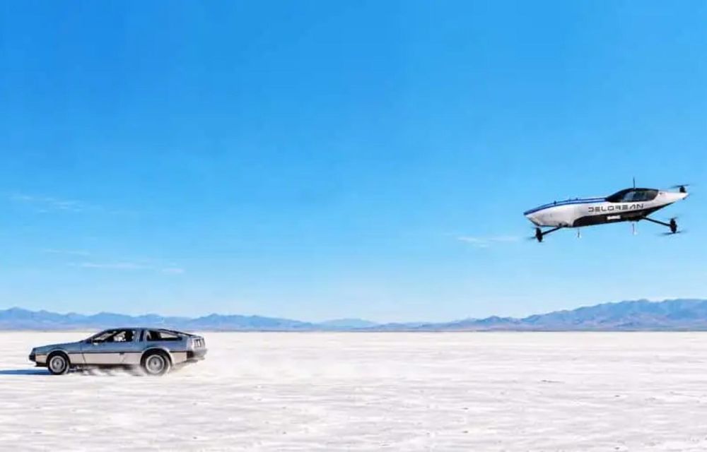 DeLorean intră în cursele cu aeronave electrice: americanii vor concura în Airspeeder - Poza 2 DeLorean intră în cursele cu aeronave electrice: americanii vor concura în Airspeeder - Poza 2