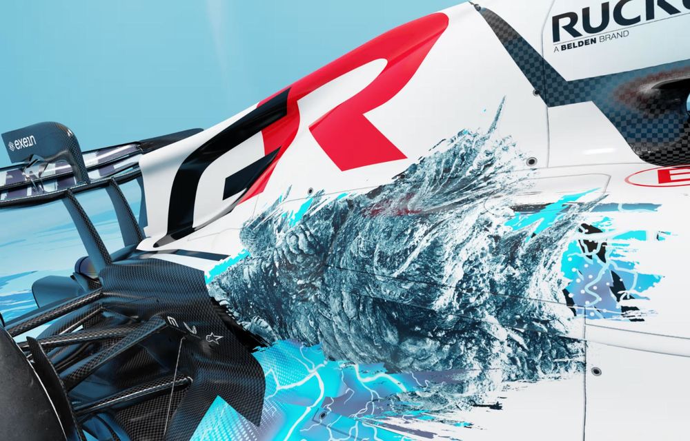 F1: Haas prezintă o grafică specială pentru cursa din SUA, inspirată de Godzilla - Poza 5