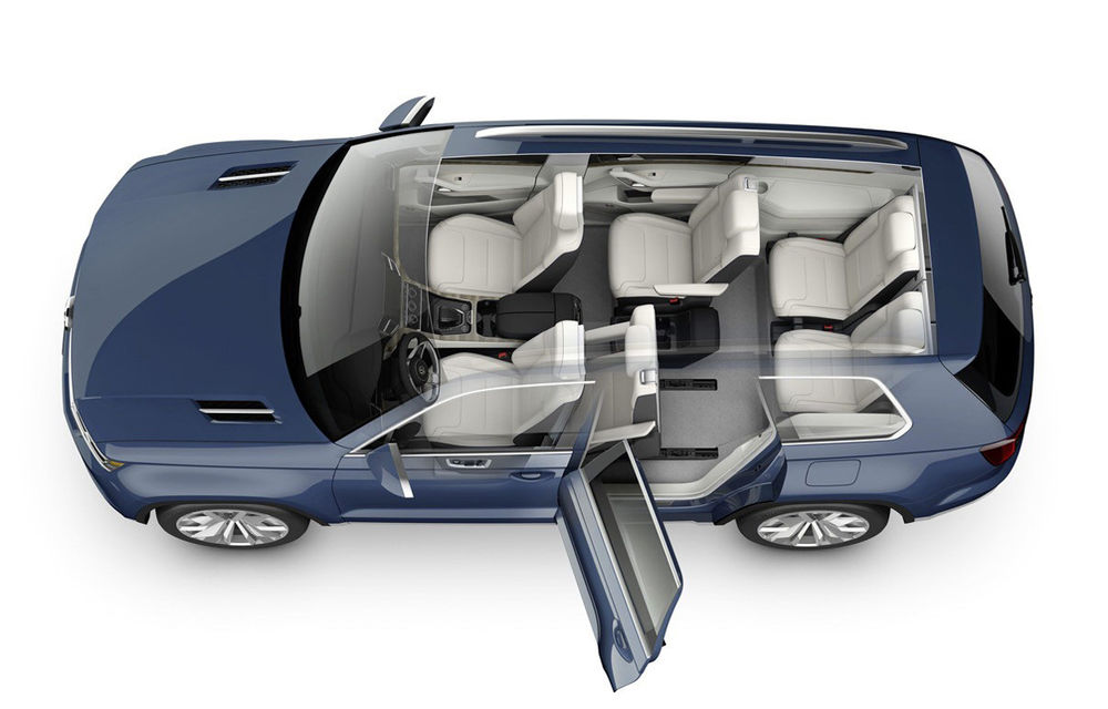 Volkswagen va prezenta  în ianuarie conceptul unui crossover mai mare decât Touareg - Poza 2
